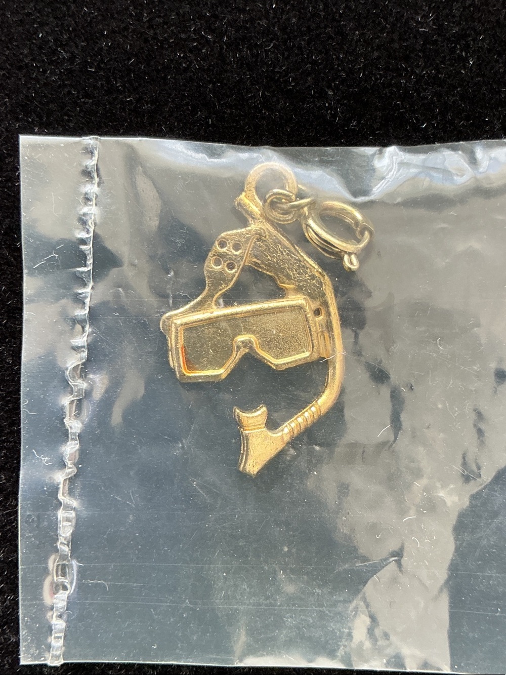 Diamonds International Gold Tone Snorkel & Mask Charm Pendant